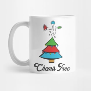 Funny Christmas Gift Chemis Tree Chemistry Wordplay Xmas Mug